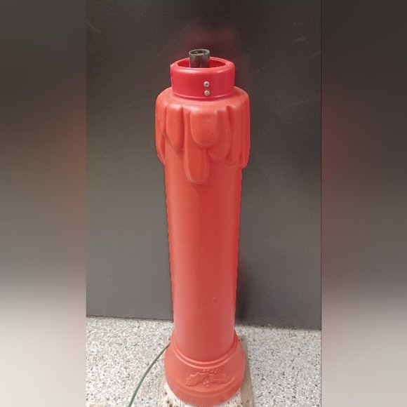 Vintage NOEL Candle Blow Mold Outdoor Holiday Christmas**Tested &  Works - Picture 6 of 7